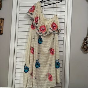 Plenty by Tracy Reese Embroidered One Shoulder Dress